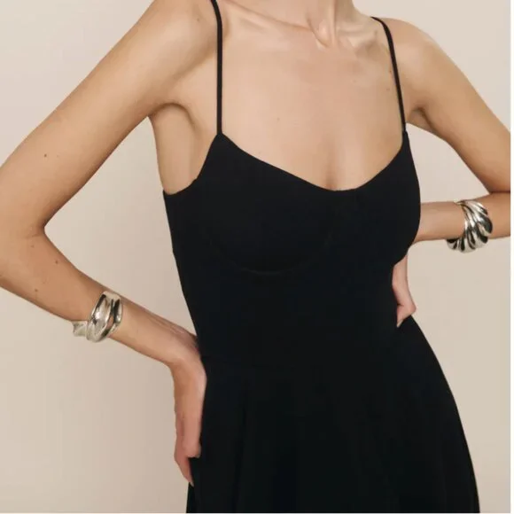 Reformation Serene Knit Organic Cotton Blend Midi Dress - Size M - Picture 3 of 6